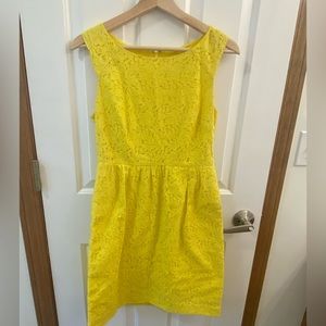 J Crew Bright Yellow Lace Dress 💛